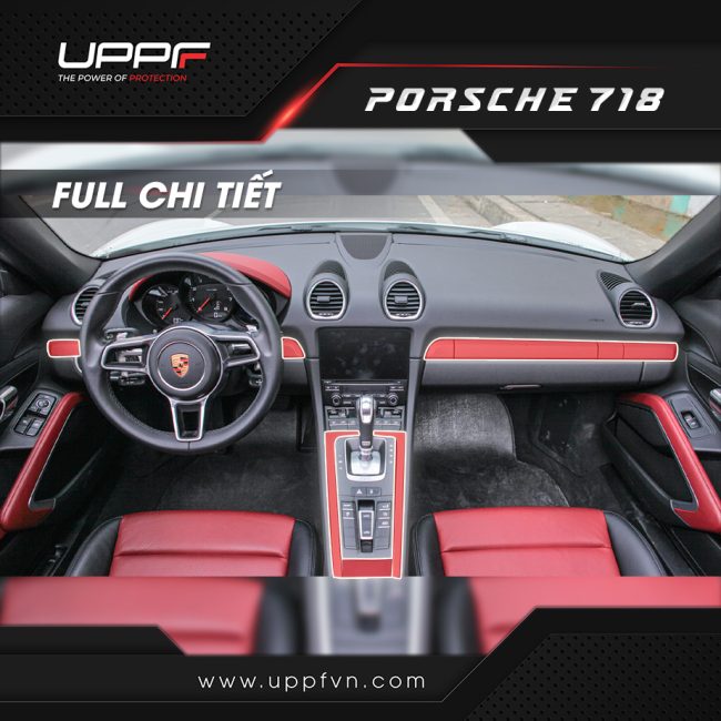 dán nội thất ppf Porsche 718